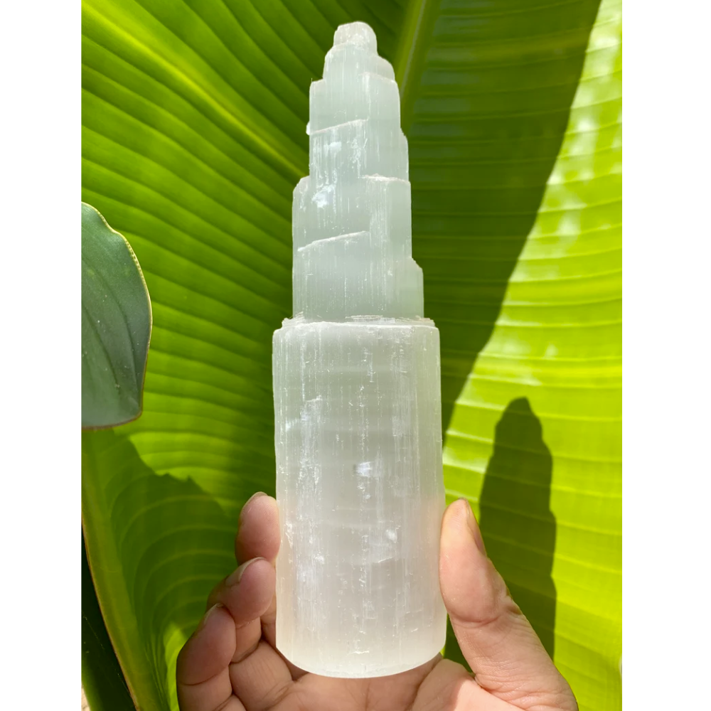 Selenite Skyscraper Tower Stones Crystal Shop