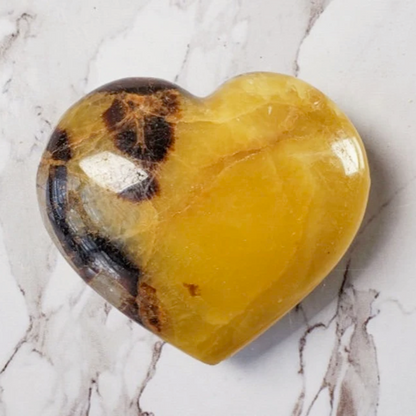 Septarian Polished Heart Stone Stones Crystal Shop