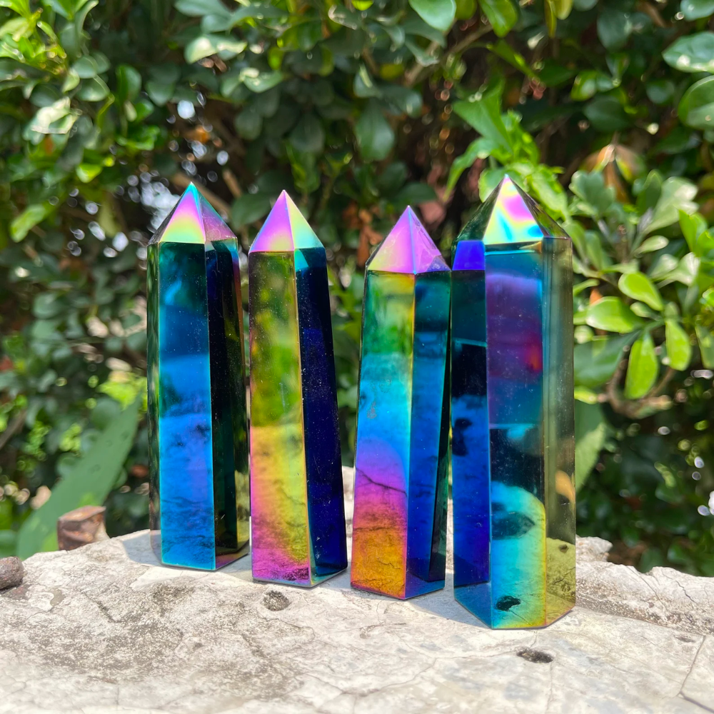 Titanium Aura Quartz Tower (Bandar draft review) Stones Crystal Shop