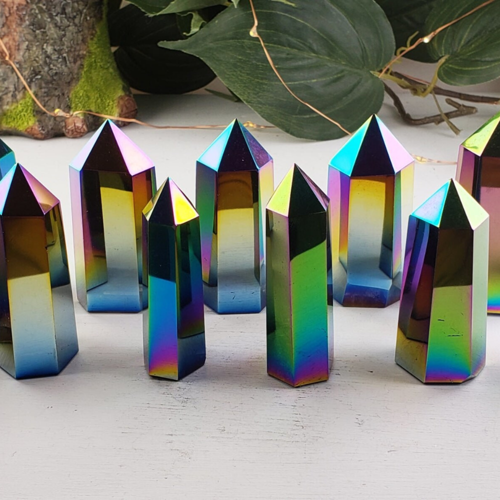 Titanium Aura Quartz Tower (Bandar draft review) Stones Crystal Shop