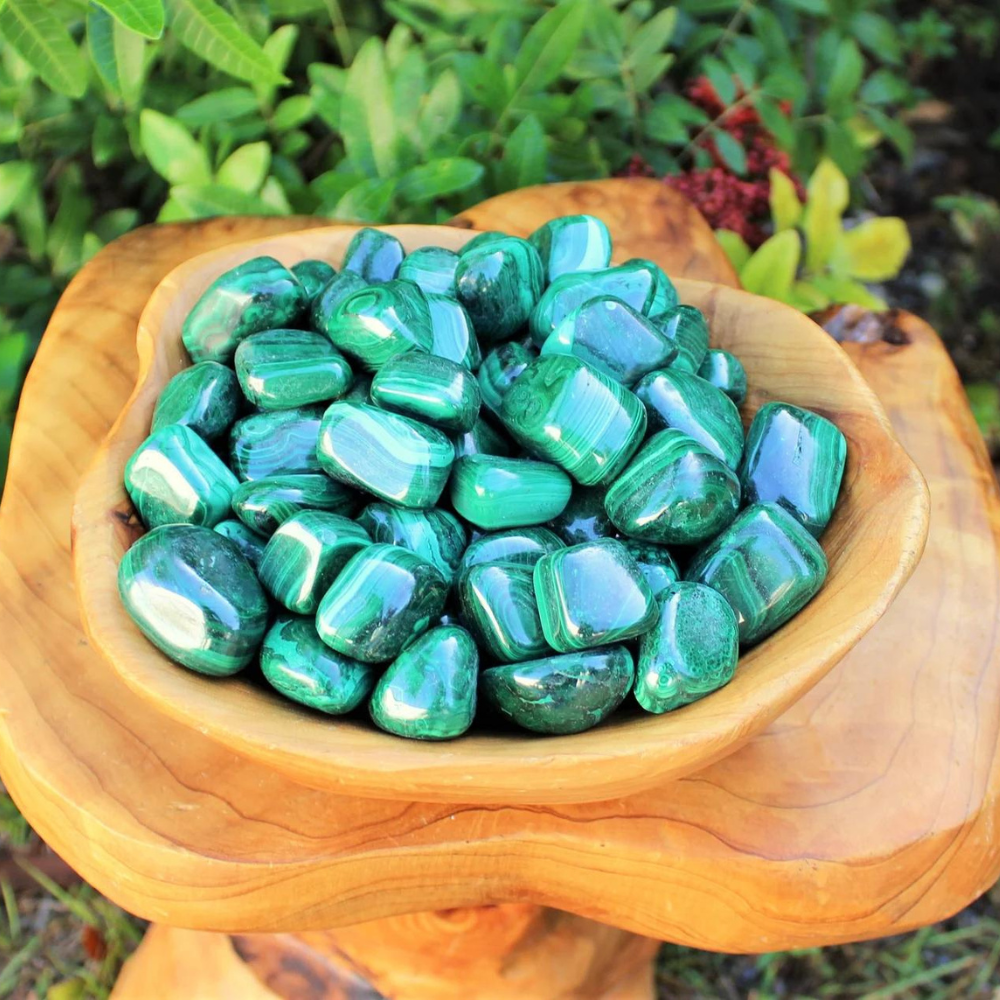 Tumble Malachite Polished Stones ( Bandar check new product will get more pictures) Stones Crystal Shop