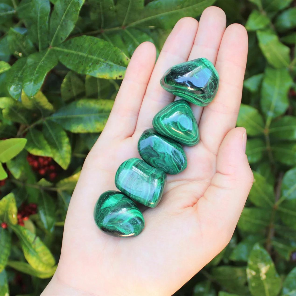 Tumble Malachite Polished Stones ( Bandar check new product will get more pictures) Stones Crystal Shop