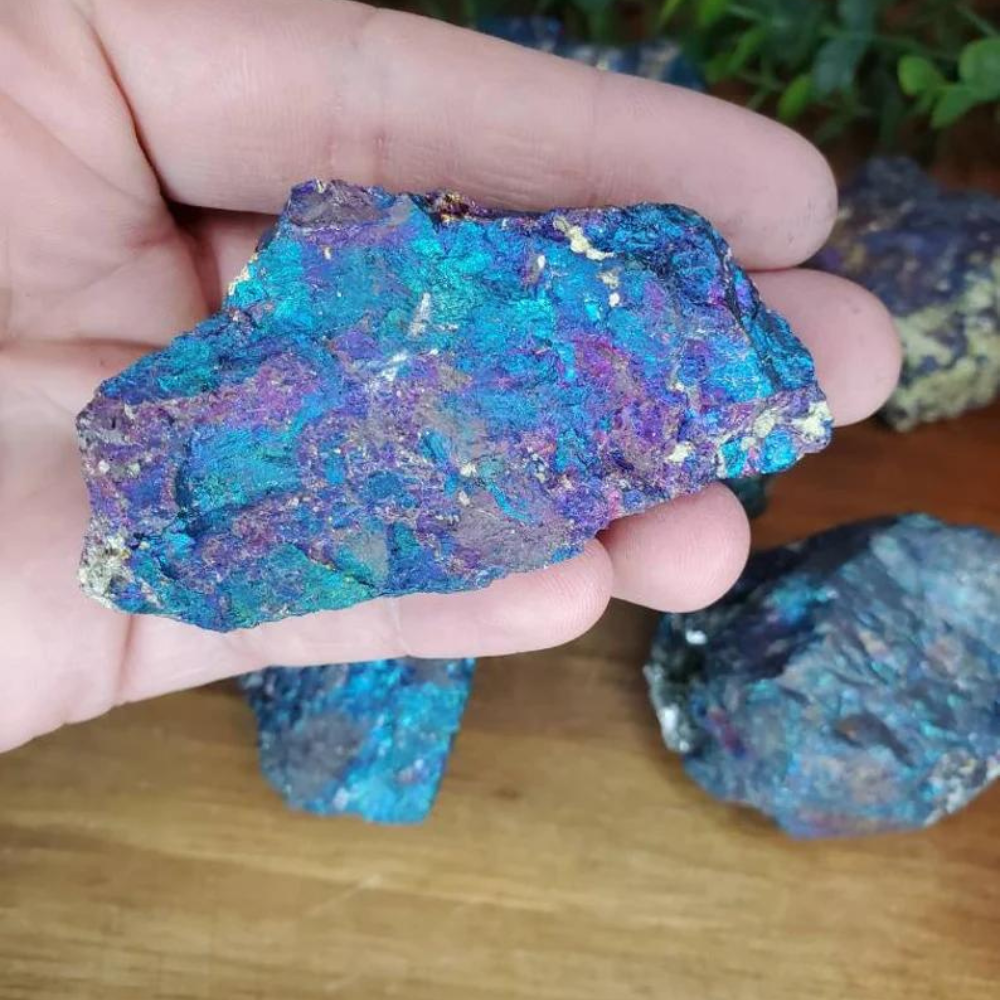 Natural Chalcopyrite stone ~ Peacock Ore Iridescent Crystal 2" to 4"